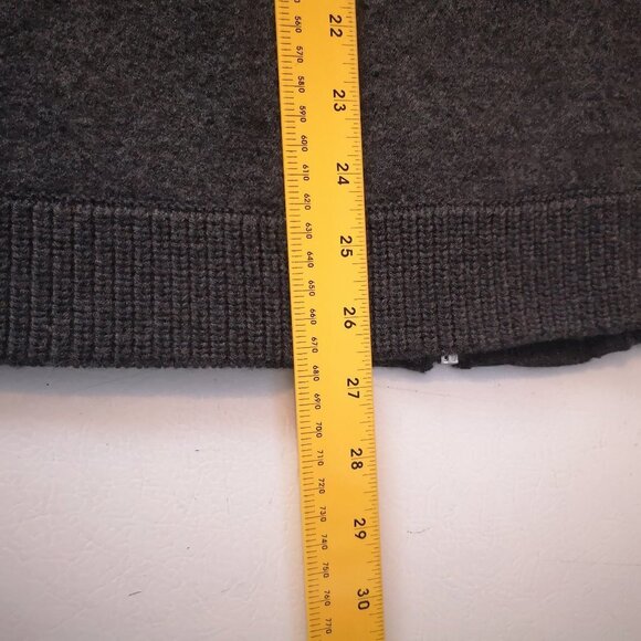 Jones New York Signature Woman Ladies Size 1X Dark Grey Wool Full Zip Cardigan - Picture 10 of 11